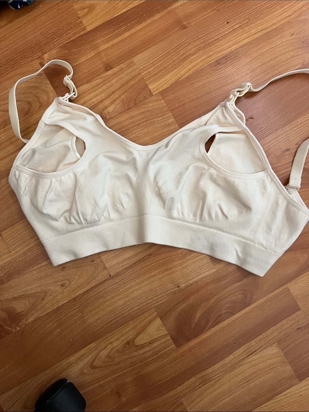 Seamless Nursing Bra in Cream - XL